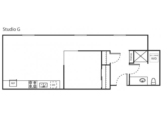 Urban One Bedroom G - Marketside Flats