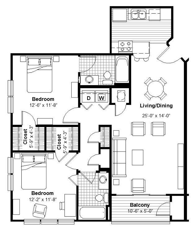 Floorplan - The Moxie on Union Hill