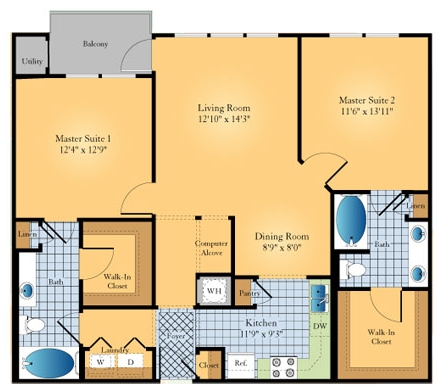 2BR/2BA - Madison Square at Dunwoody