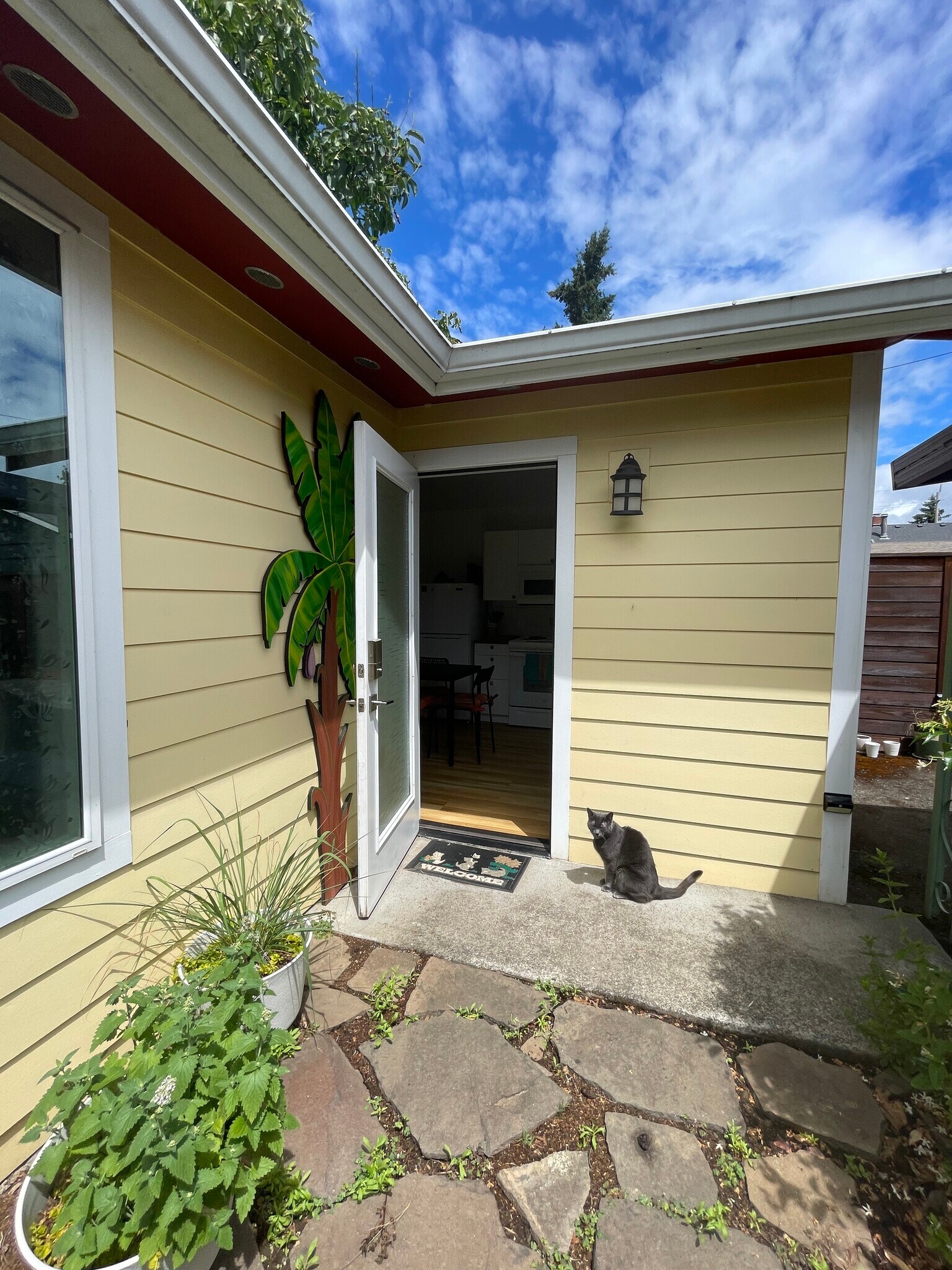 Welcome. That's our territorial cat who won't allow other animals. - 3405 NE 80th Ave