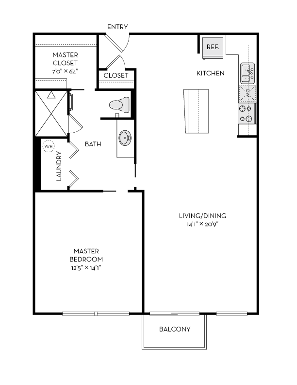 Floorplan - The Heights at Park Lane