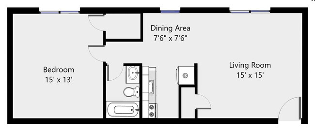 1 Bed 1 Bath - 630sqft - Clearwater Apartments