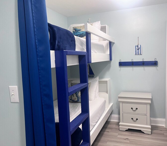 Bunk area with curtains for privacy! - 9860 S Thomas Dr