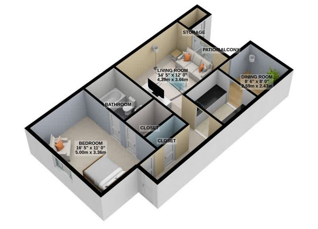 Aubry A1 1x1 700sqft.png - The Aubrey