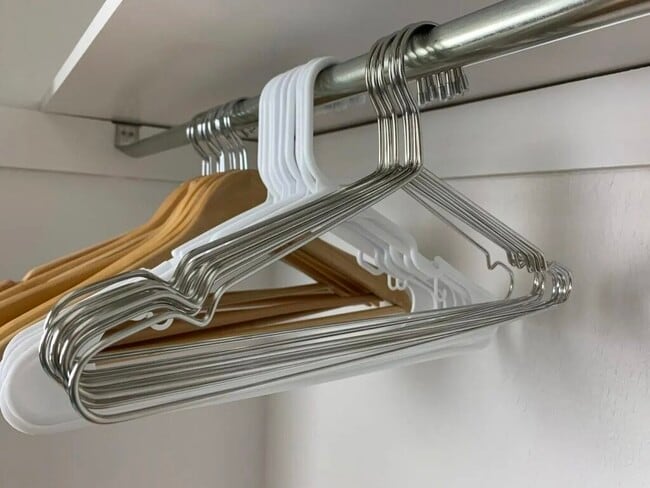 Pack light or bring your entire closet— clothing hangers will keep you organized - 1738 Dahlia Ave
