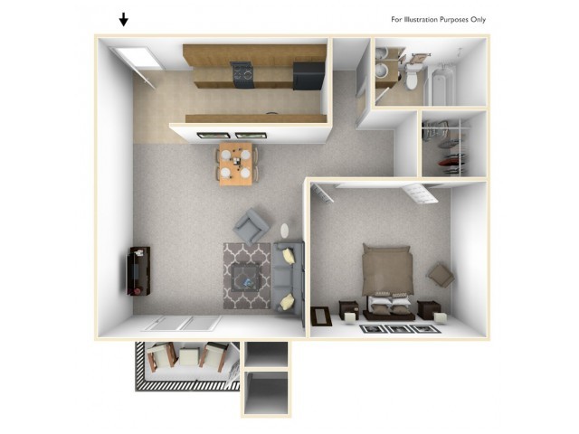 Floorplan - Cambridge Place Apartments