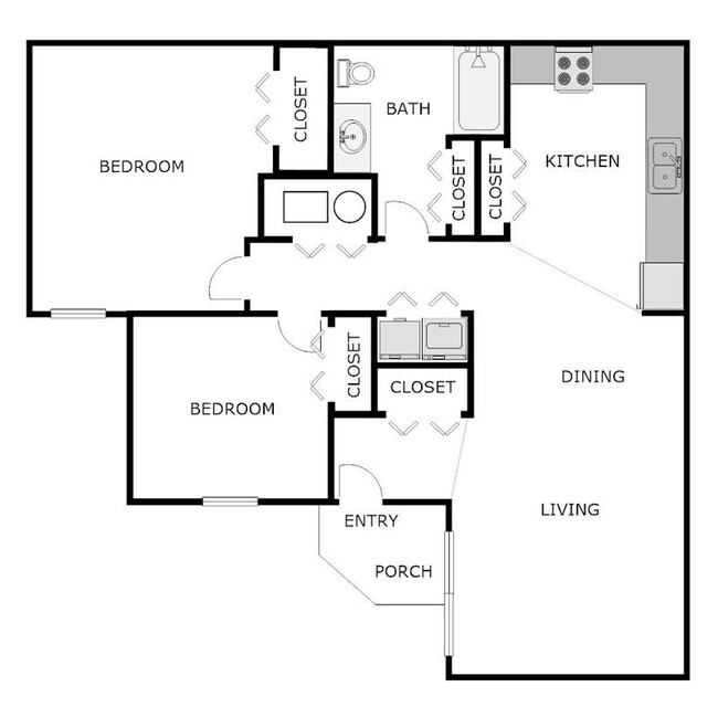 Floorplan - Lakewood Village Apartments