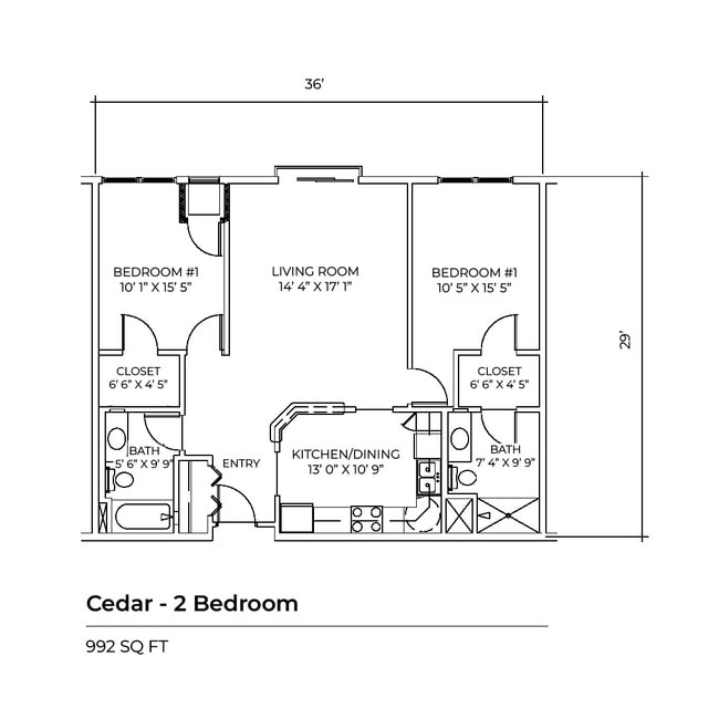 Floorplan - Arbor Pointe Apartments 55+