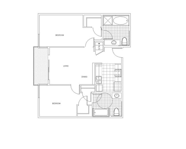 Revello 2x2 floor plan PR SM Revello LLC - PR SM Revello LLC