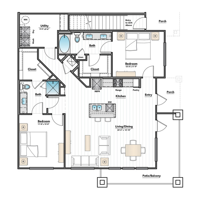 Floorplan - City Heights at College Station