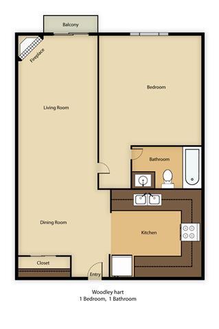 Floorplan - Chateau Woodley Hart Apartments