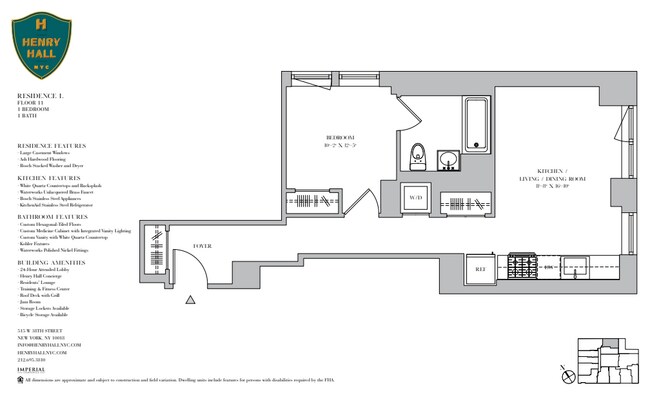 Floorplan - Henry Hall