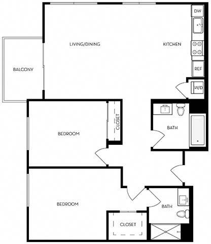 Floorplan - Mariposa on 3rd