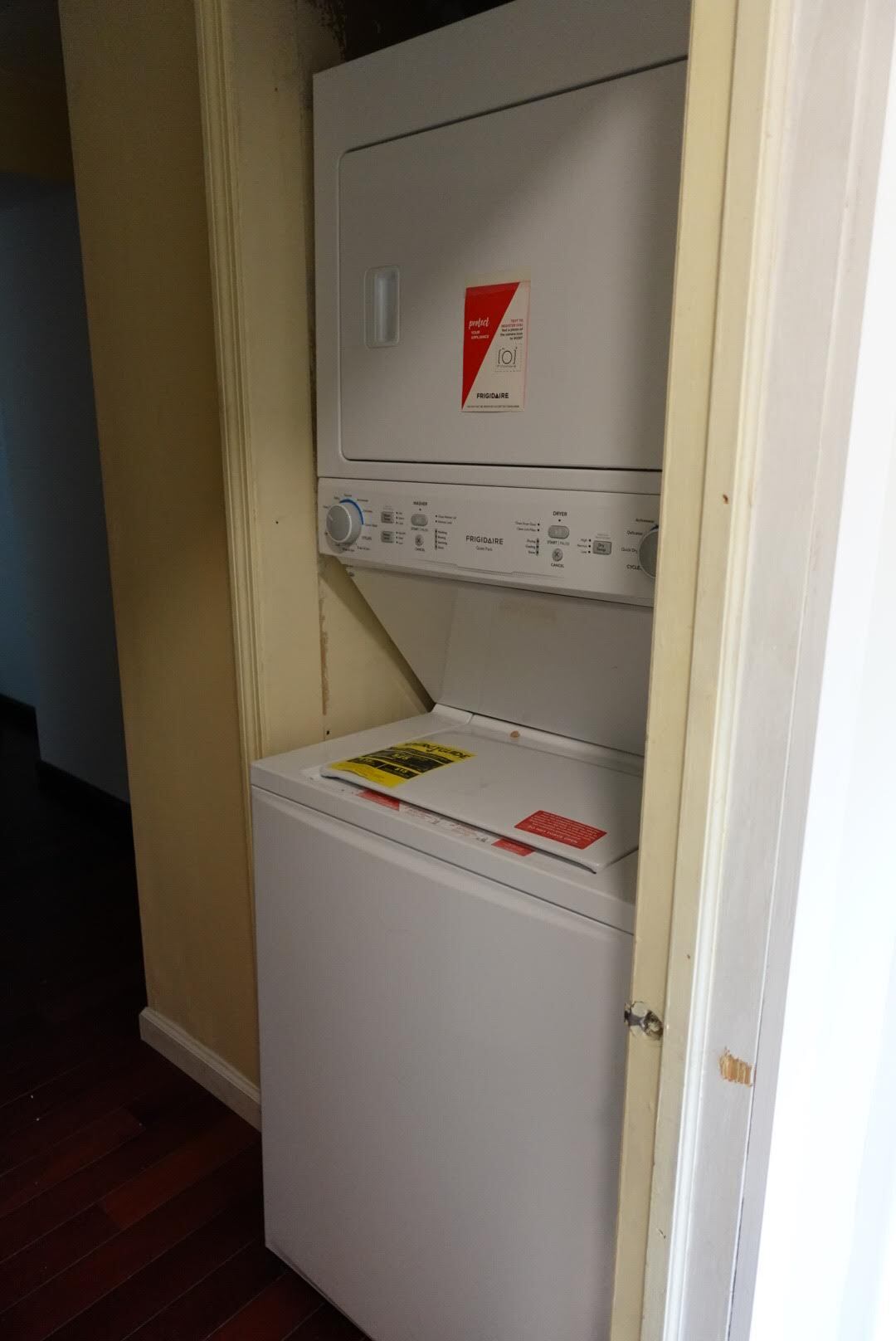 laundry unit across from closet makes for convenient 2nd floor laundry area - 327 Hudson Ave
