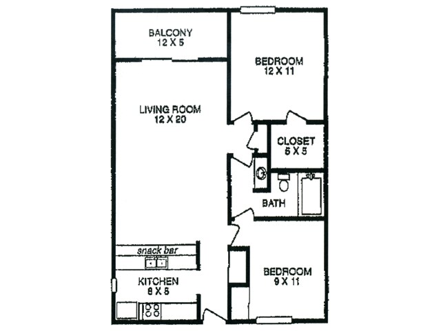 Floorplan - The Windjammer Apartments
