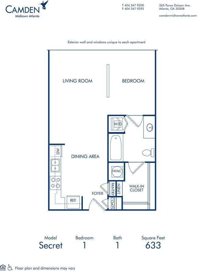 Floorplan - Camden Midtown Atlanta
