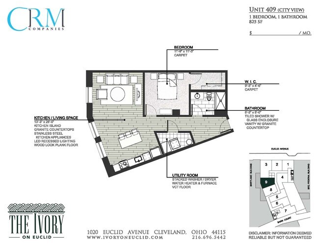 Floorplan - The Ivory on Euclid
