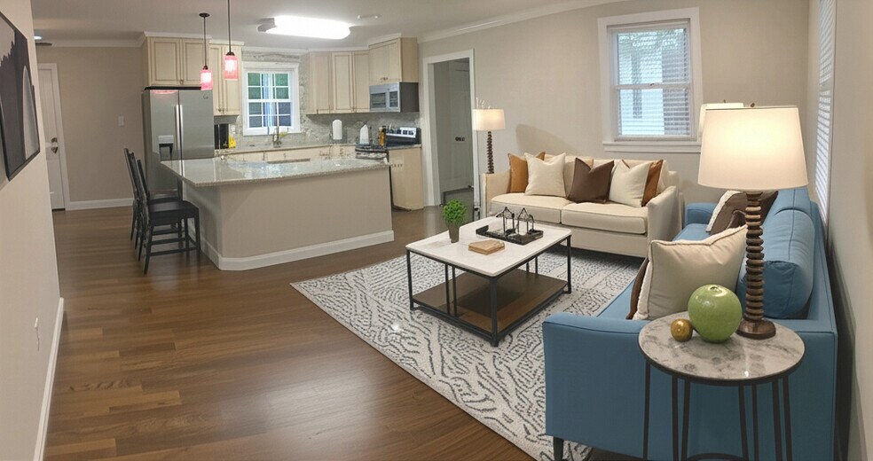 Living area, open floor concept - 4922 Baylor Dr