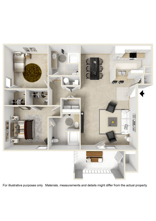 Floorplan - Canebrake Apartment Homes