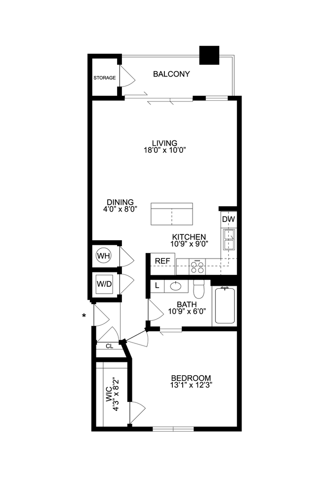 Floorplan - Lake Vista Apartments