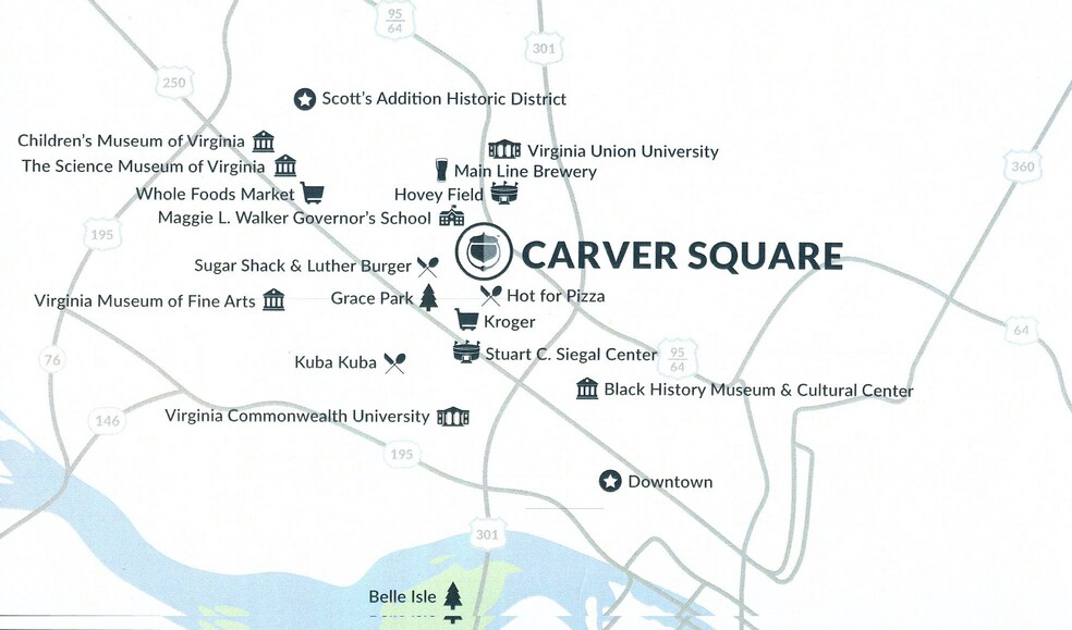 Area Map - 1117 N Lombardy St