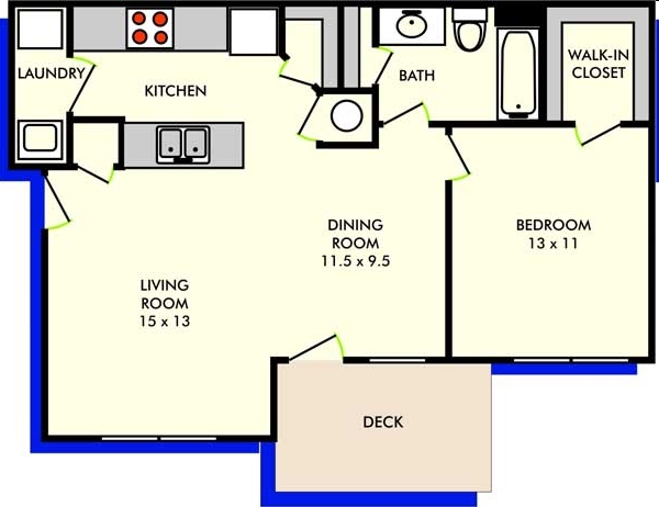 1BR/1BA - Millennium Apartments