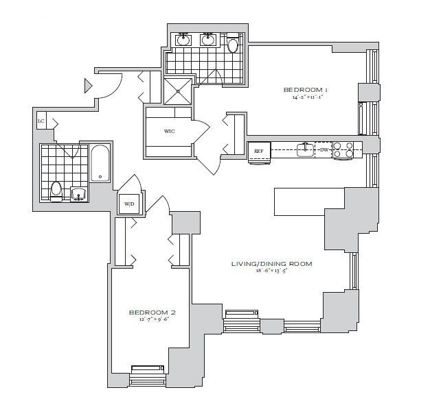 Floorplan - 70 Pine Apartments