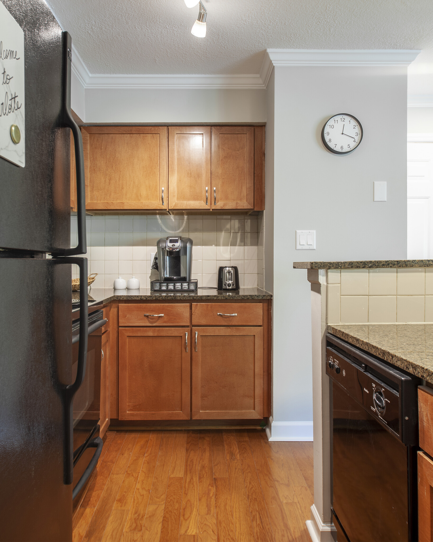 Fully stocked kitchen for when you want to stay in and cook (dishes, utensils, pots, pans, glasses, wine glasses, etc.) Keurig with coffee pods, creamer and sugar. - 2518 Cranbrook Lane