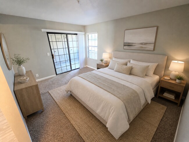 Master Bedroom - Meridian Apartments