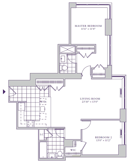 2BR/2BA - 88 Morgan Condominiums