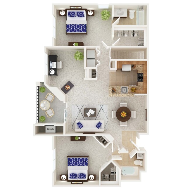 Floorplan - The Morgan Apartment Homes