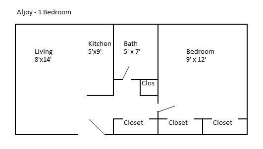 1BR/1BA - Aljoy Court