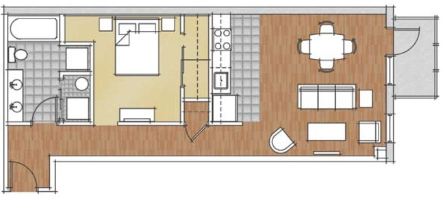 1BR/1BA - e5w Building