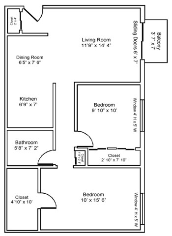 2BR/1BA w/ Balcony - Lisa Ridge