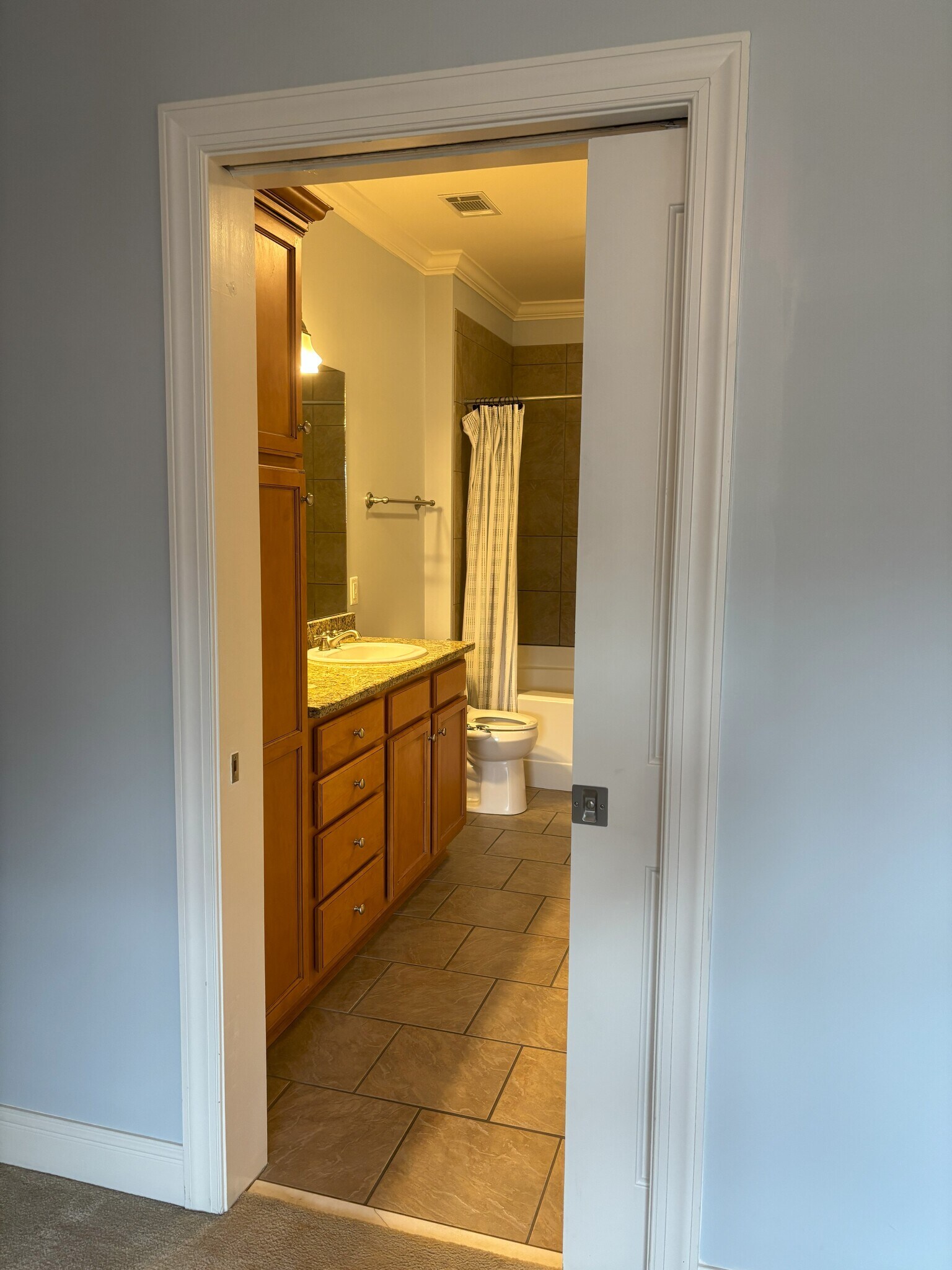 bathroom (taken from primary bedroom) - 301 Criddle St