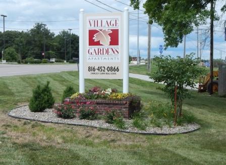 Sign - Village Gardens Apartments