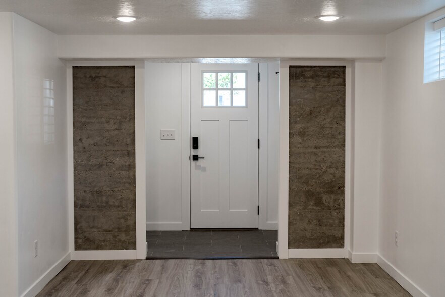 Front door inside living room - 140 N 700 E