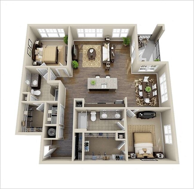 Floorplan - Sherman Way Luxury Apartment Homes