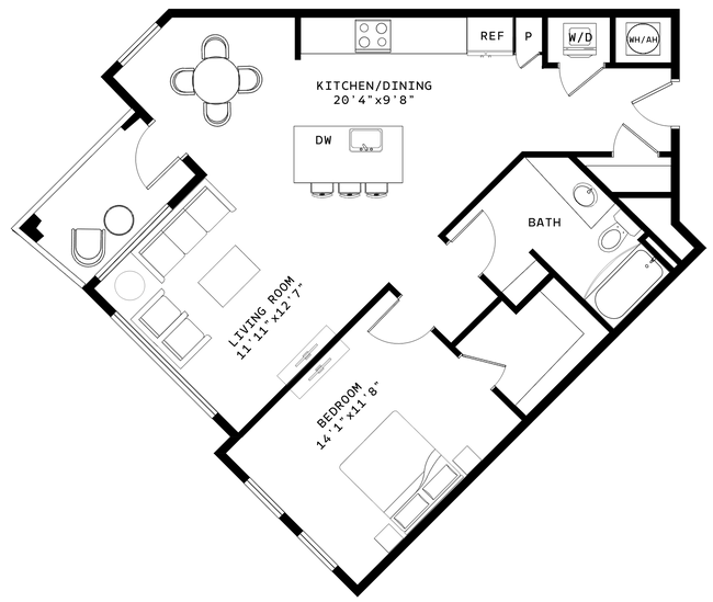 Floorplan - Venable Durham Apartments