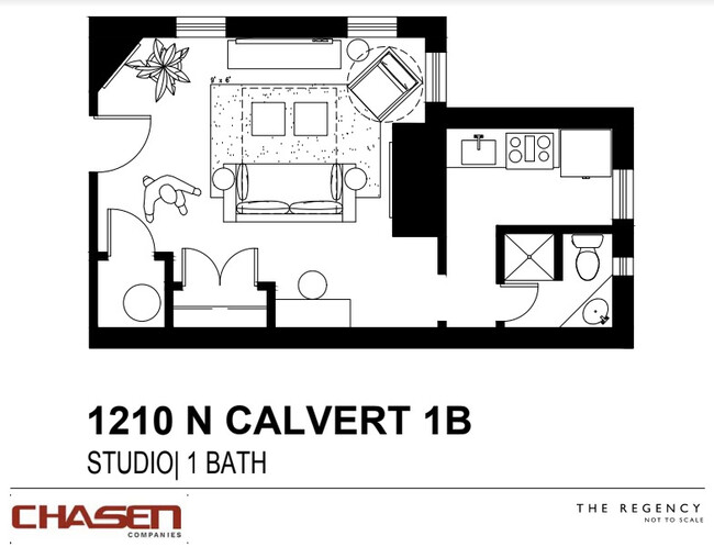 Unit 1B - Regency Baltimore at 1210 N Calvert