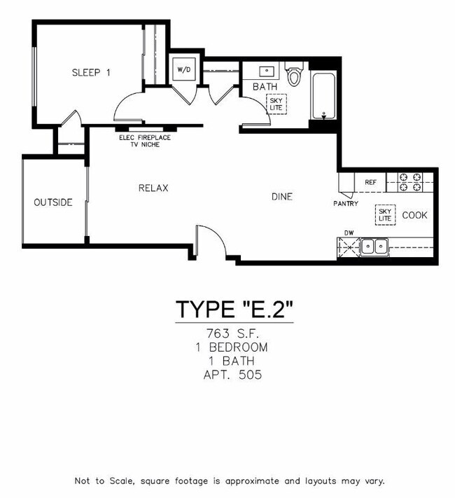 Building Photo - Type: E2 | 1 Bedroom | 1 Bathroom