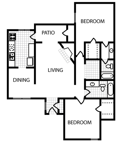 Floorplan - Overton Park Apartments