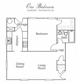 1BR/1BA - Merrifields Estates Apartments