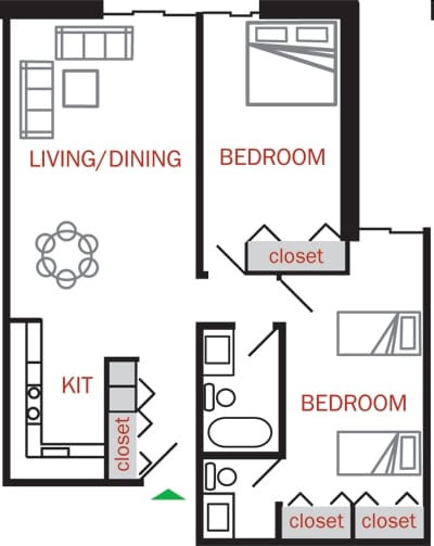 2BR/1.5BA - Lakeland