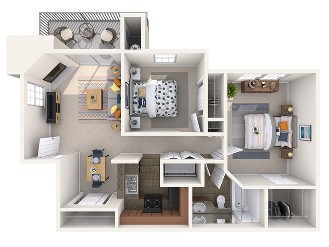 B1f - 2x1 first floor floor plan Riverstone Apartments - Riverstone Apartments