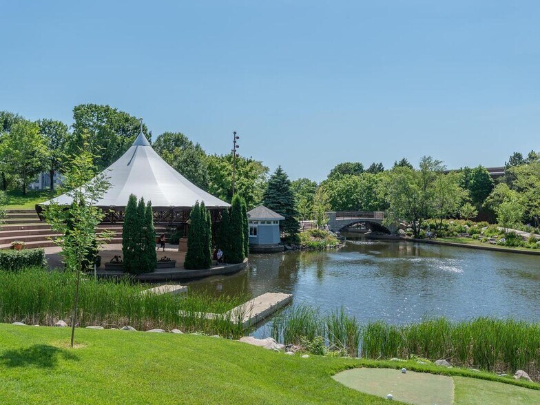 Pavilion/bridge at Centennial Lakes - 7540 Edinborough Way