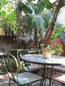 Relaxing fountain - 601 S Sweetzer Ave