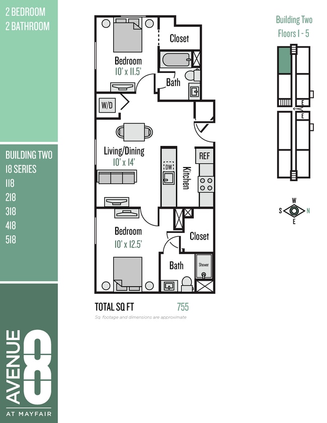Floorplan - Avenue 8 at Mayfair