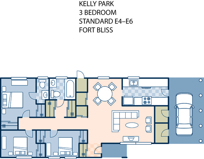 Floorplan - Fort Bliss Family Homes