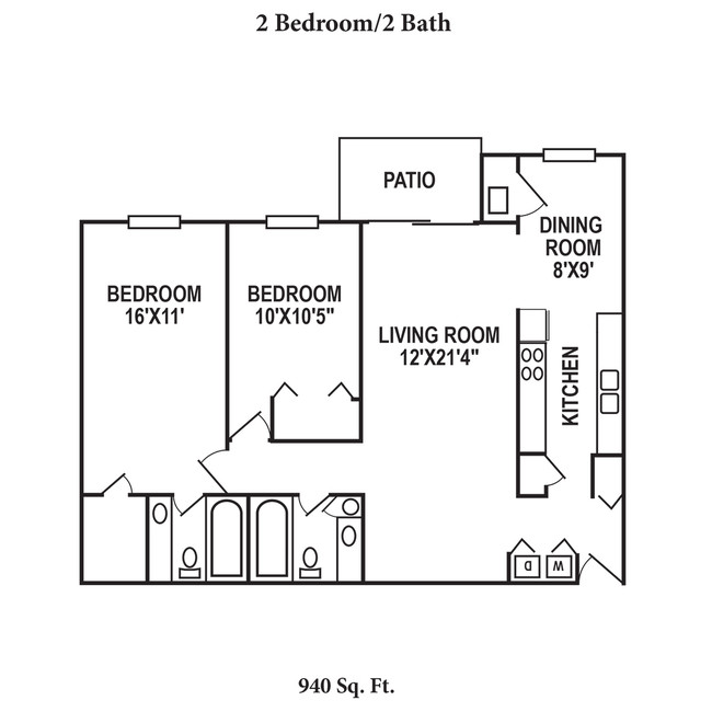 Floorplan - Four Worlds Apartments